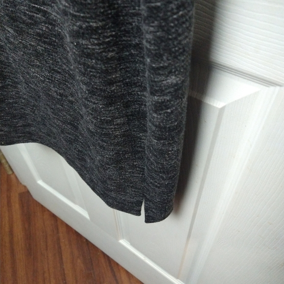 LOFT dark grey white heather designed straight dress. Size L - Picture 4 of 10